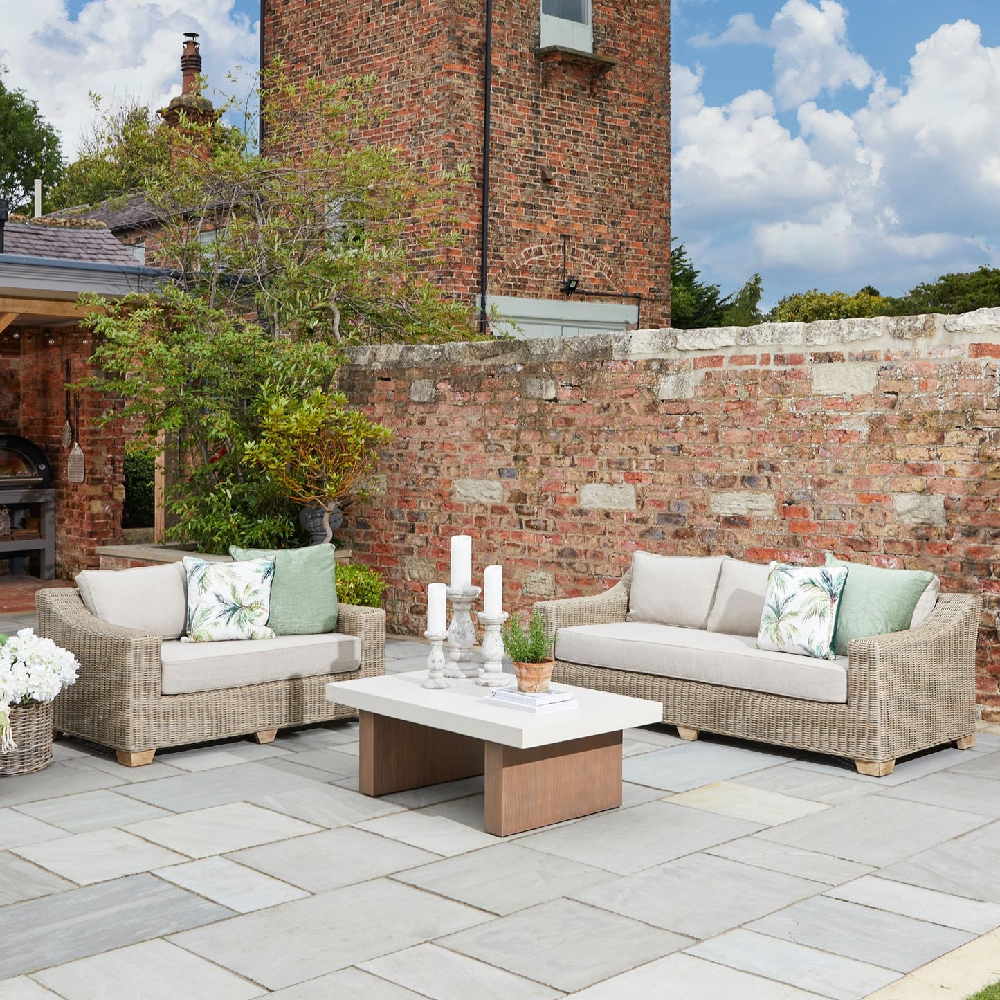 Seville Collection Outdoor Two Seater Sofa