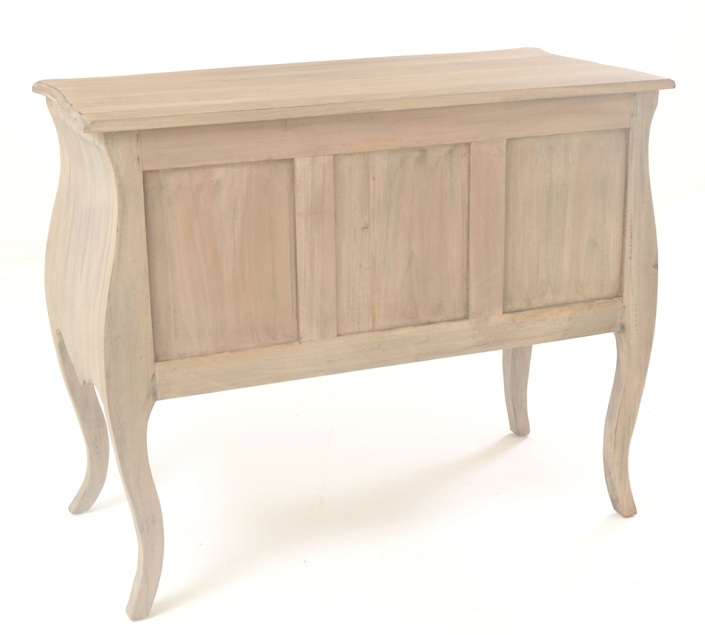 Wooden 2 Drawer Curved Chest of Drawers