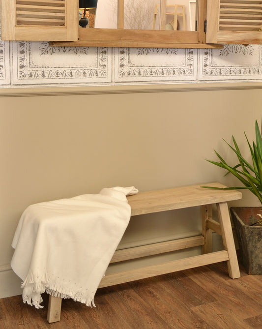 Light Mahogany Bench