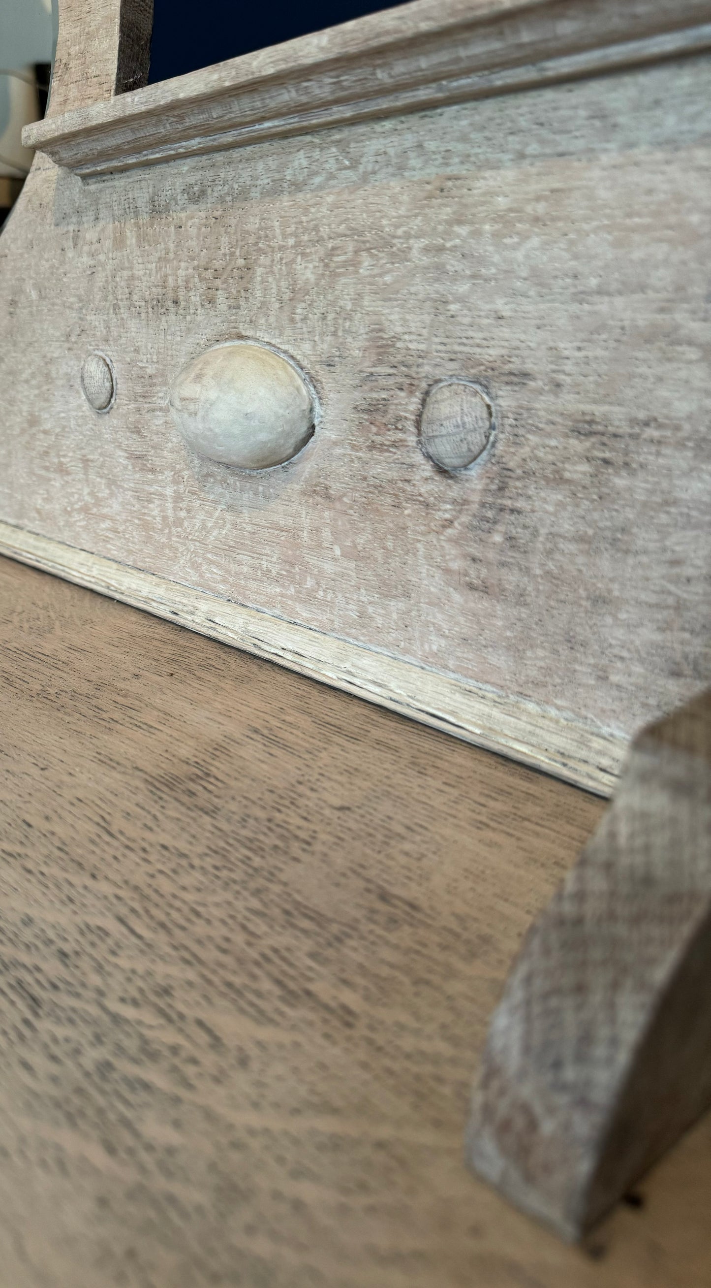 Antique Wooden Spindle Leg Sideboard