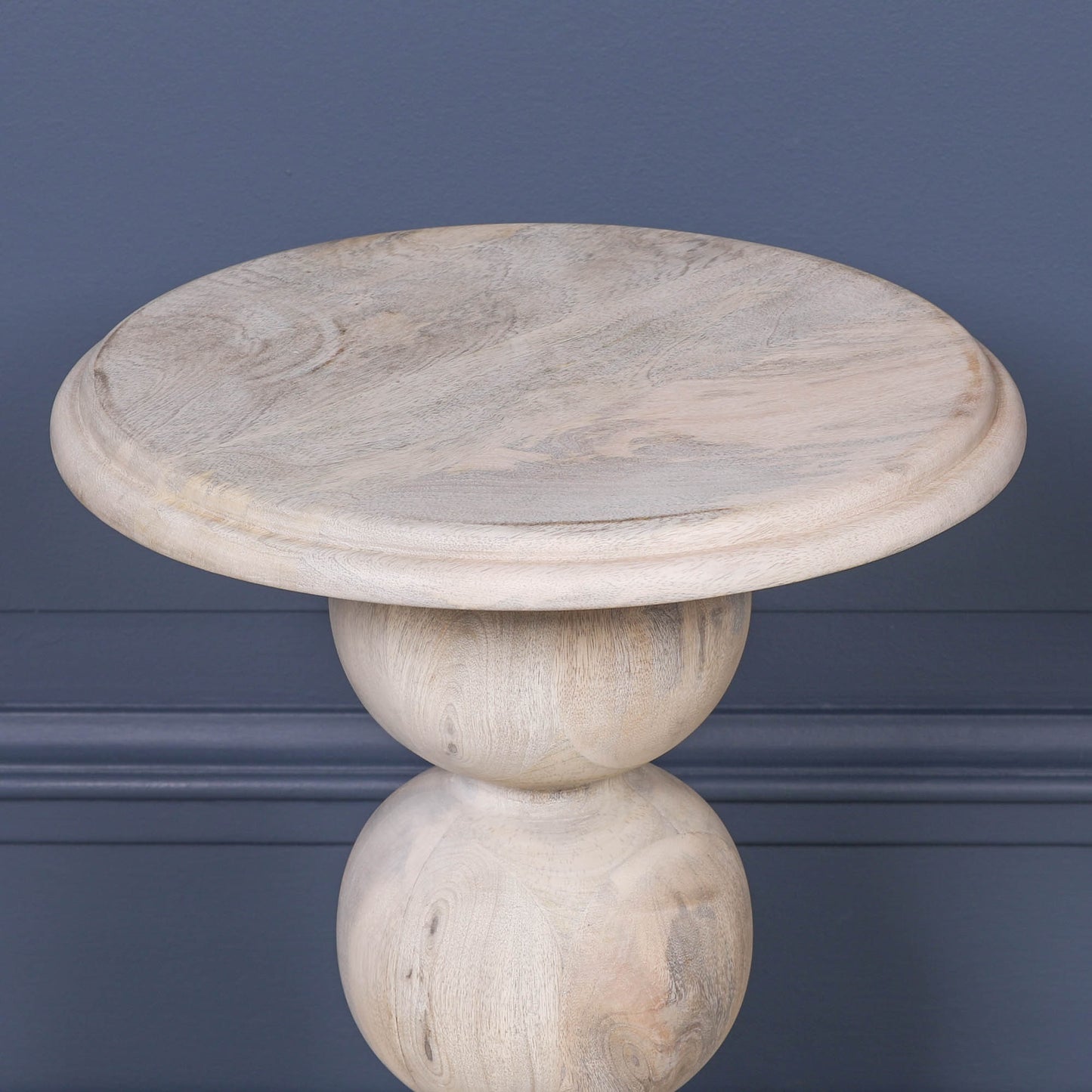 Wooden Stacked Ball Side Table