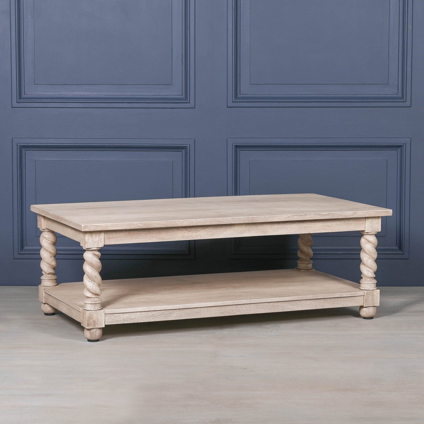 Wooden Twisted Spindle Coffee Table