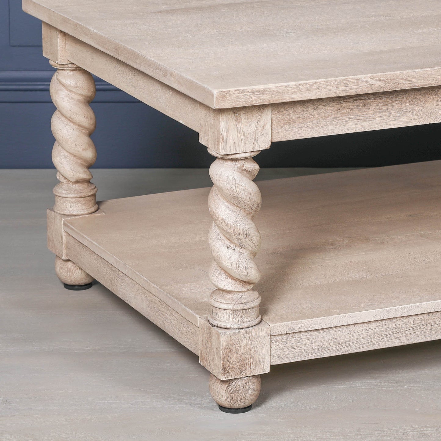 Wooden Twisted Spindle Coffee Table
