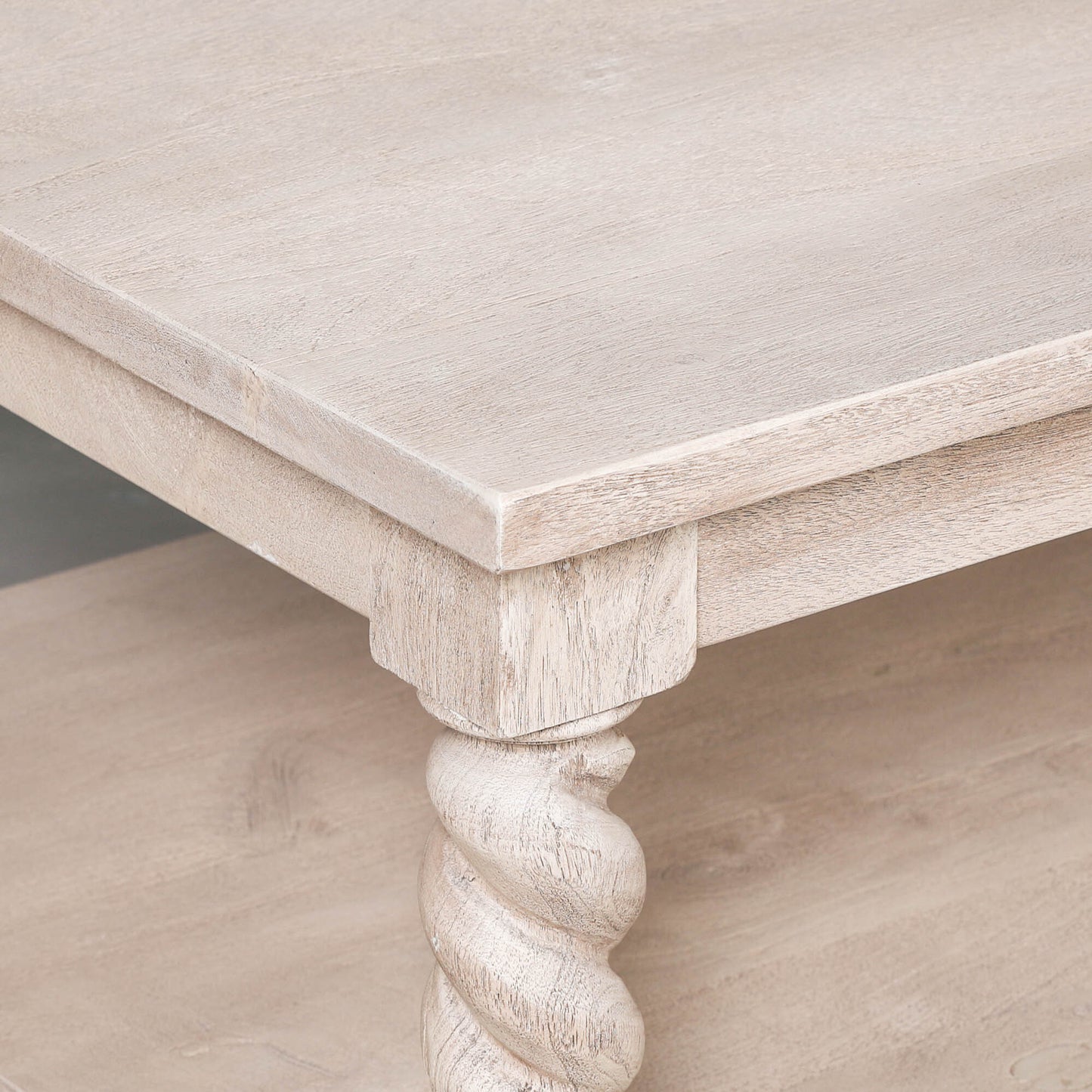 Wooden Twisted Spindle Coffee Table