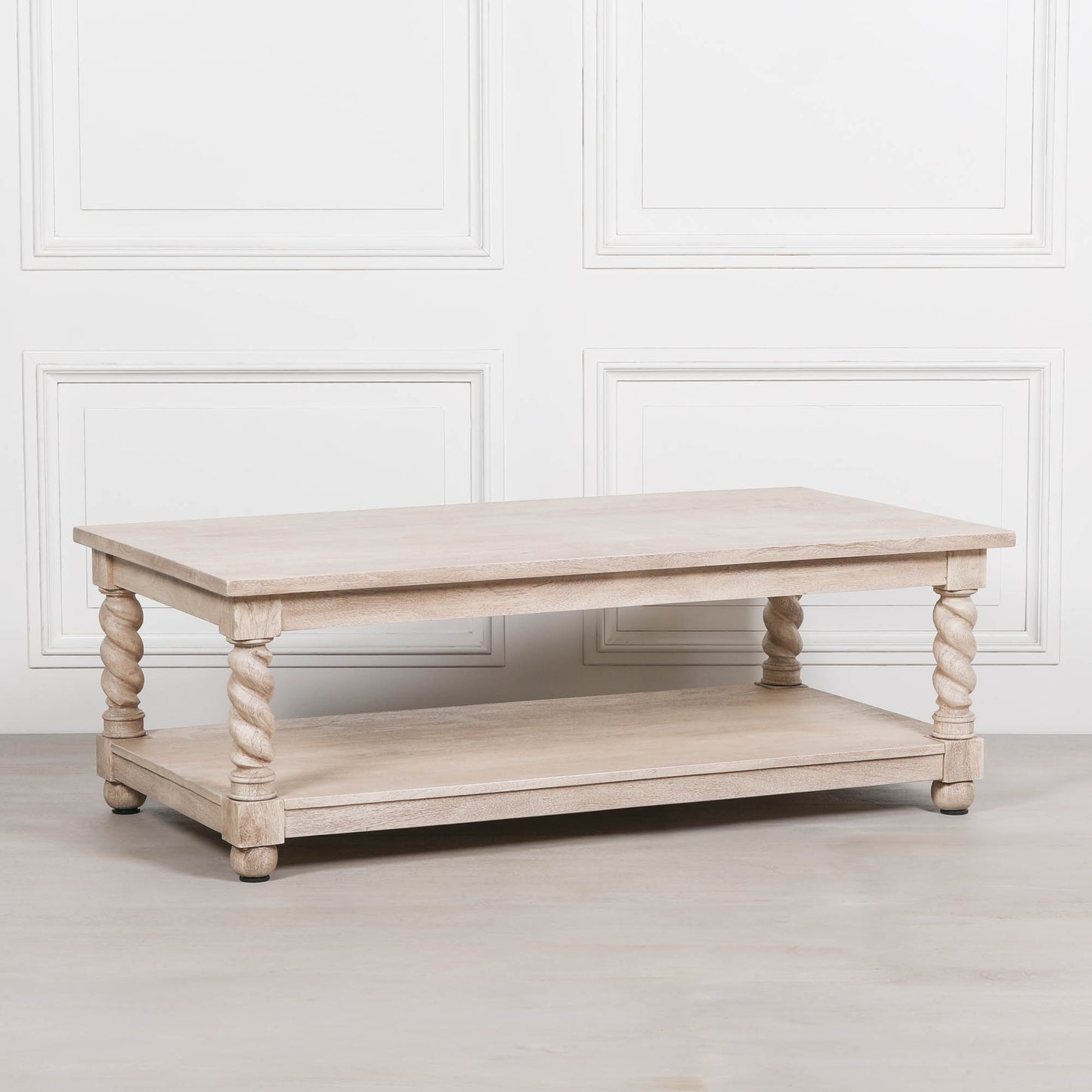 Wooden Twisted Spindle Coffee Table