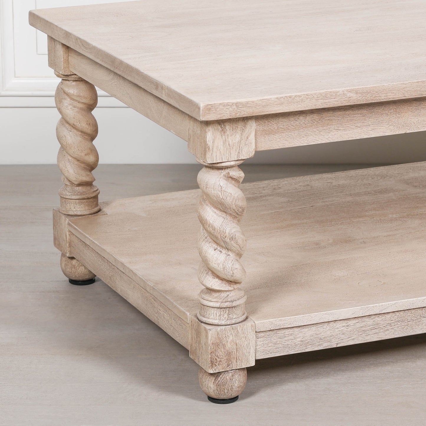Wooden Twisted Spindle Coffee Table