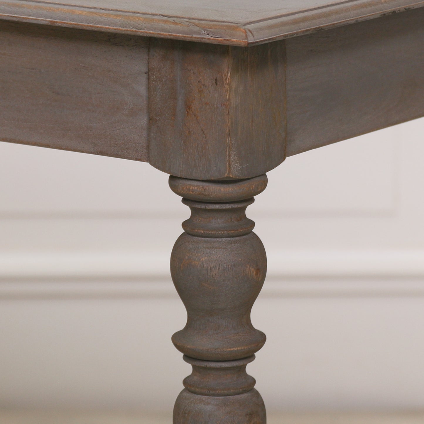 Rustic Wooden Spindle Leg Console