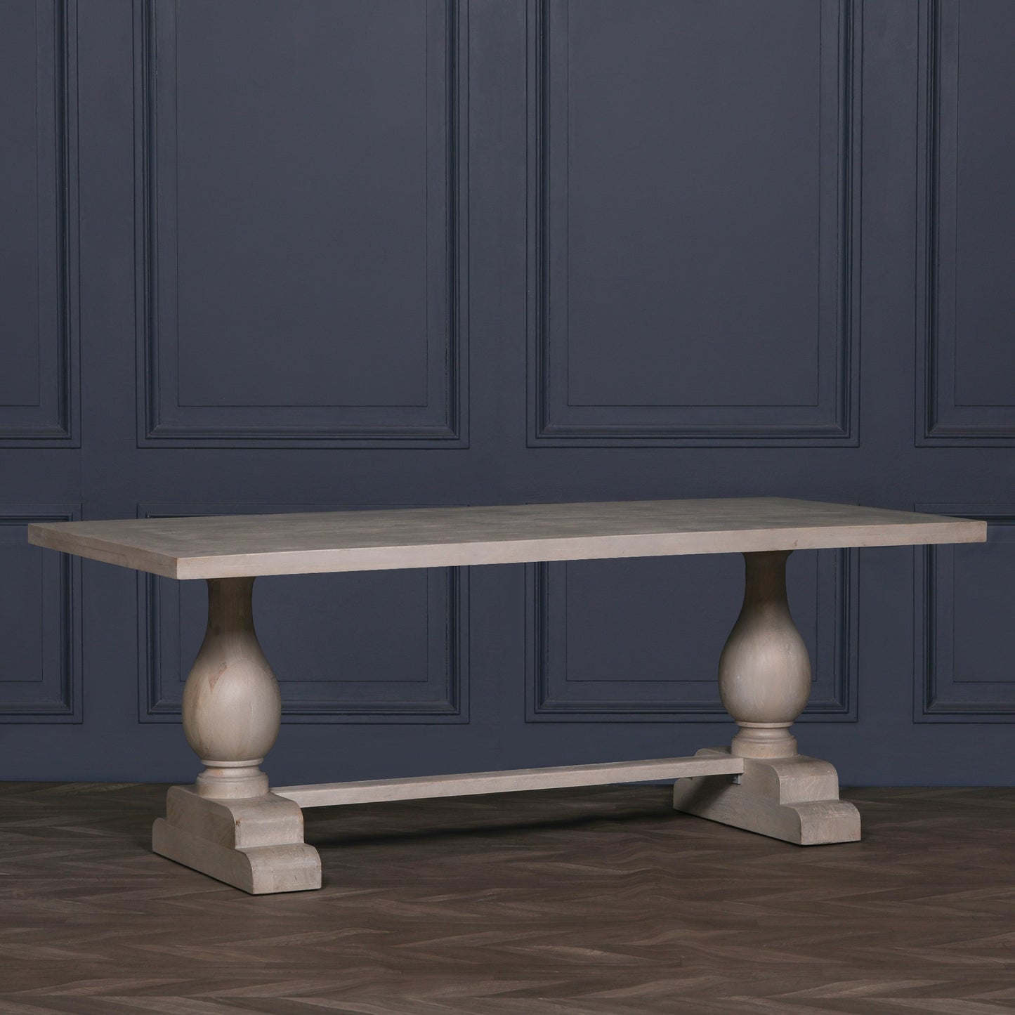 Blanche Wood Rustic Rectangular Dining Table 210cm