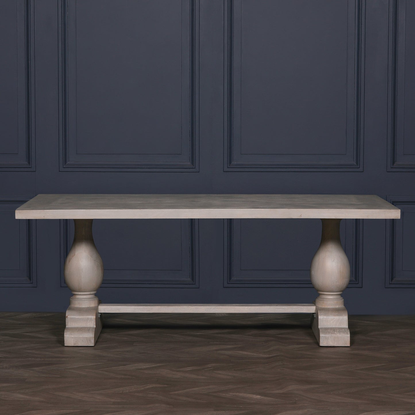 Blanche Wood Rustic Rectangular Dining Table 210cm