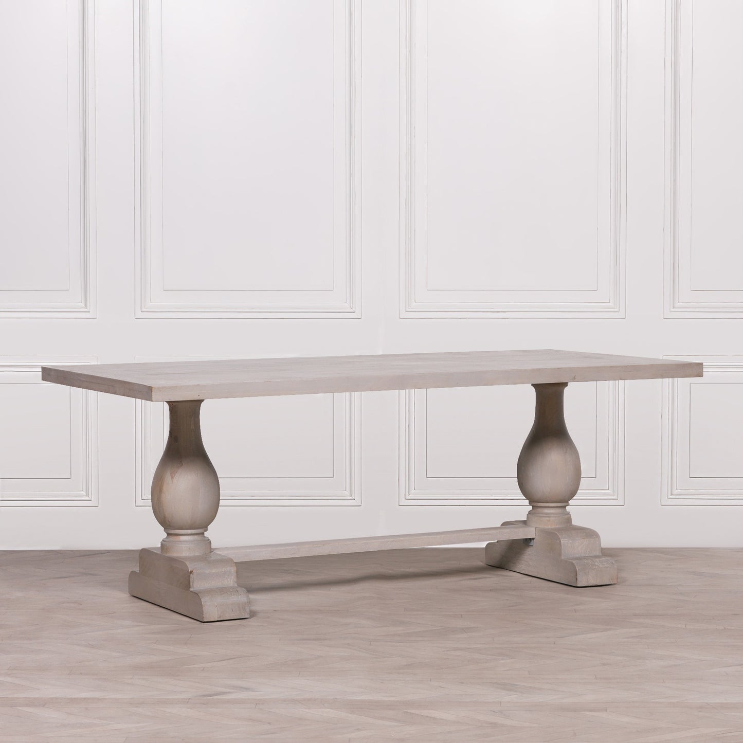 Blanche Wood Rustic Rectangular Dining Table 210cm