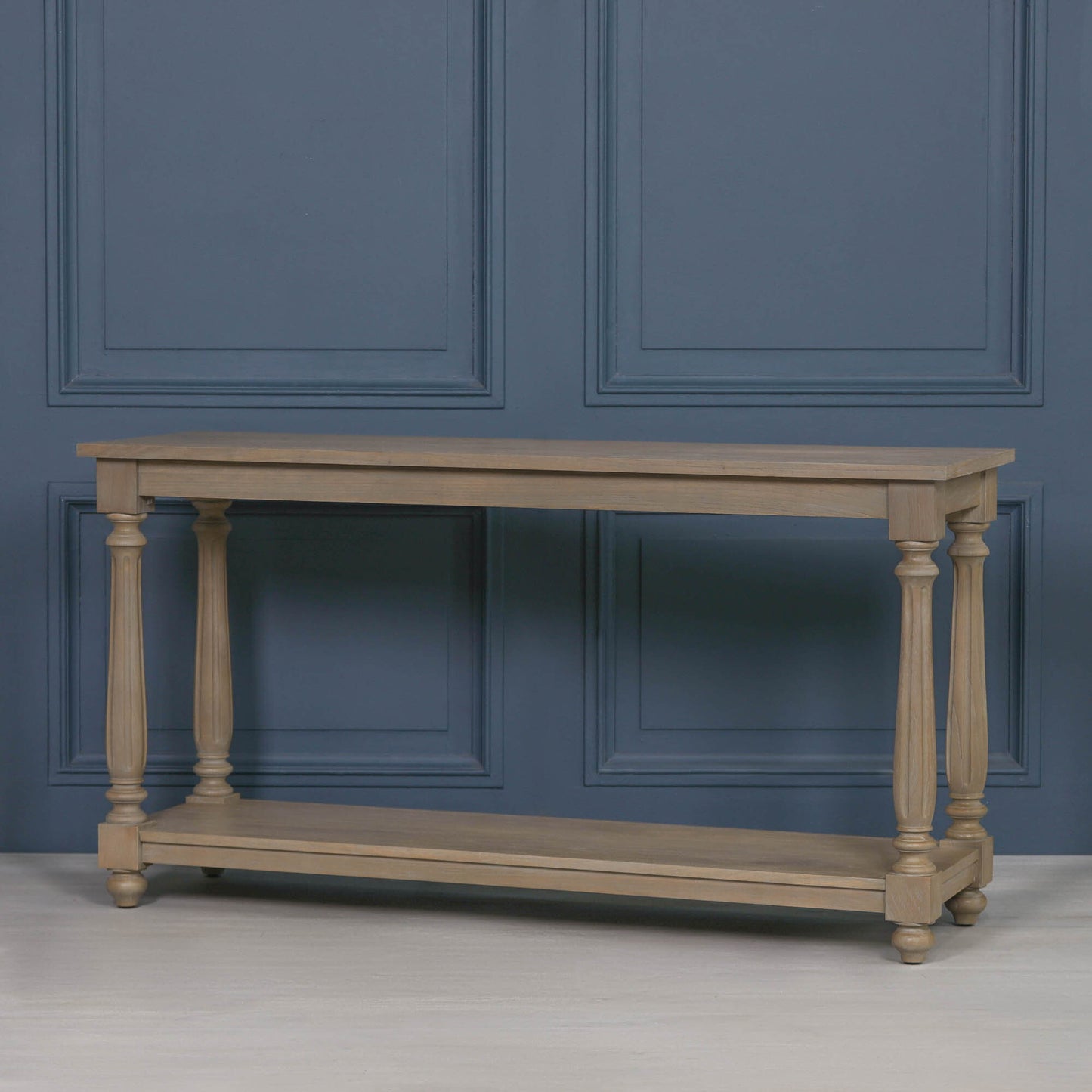 Rustic Wooden Farmhouse Spindle Console Table