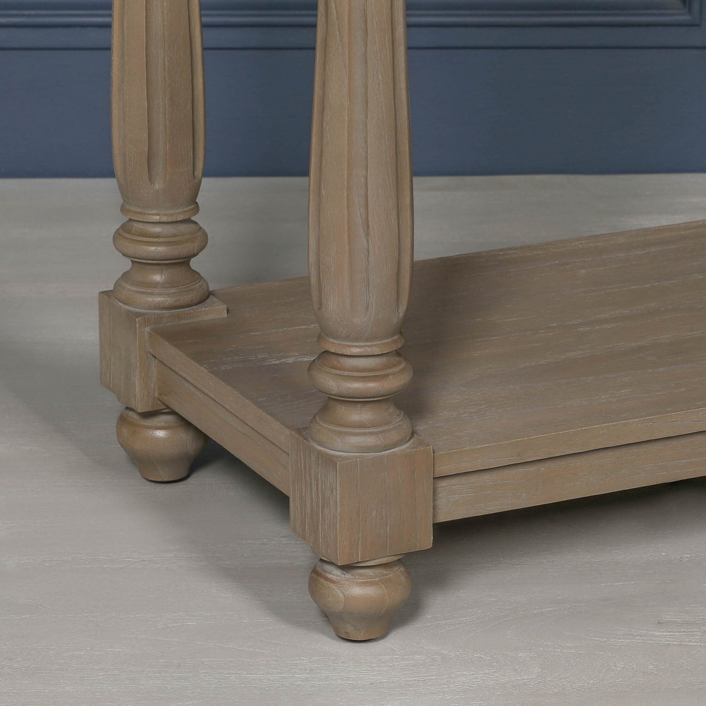 Rustic Wooden Farmhouse Spindle Console Table