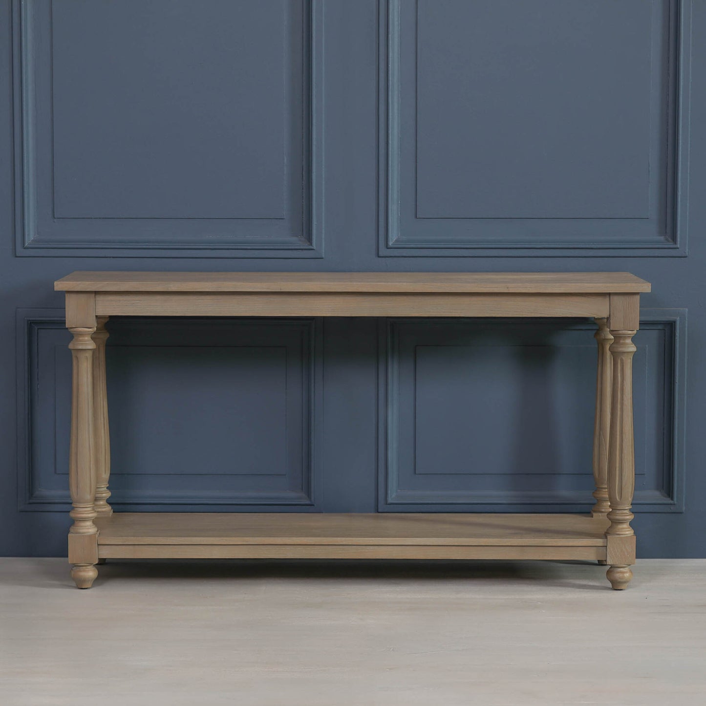 Rustic Wooden Farmhouse Spindle Console Table