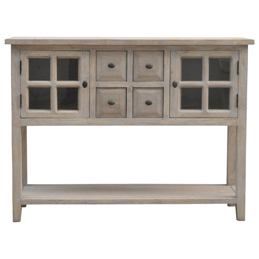 Stone Washed Glazed Console Table