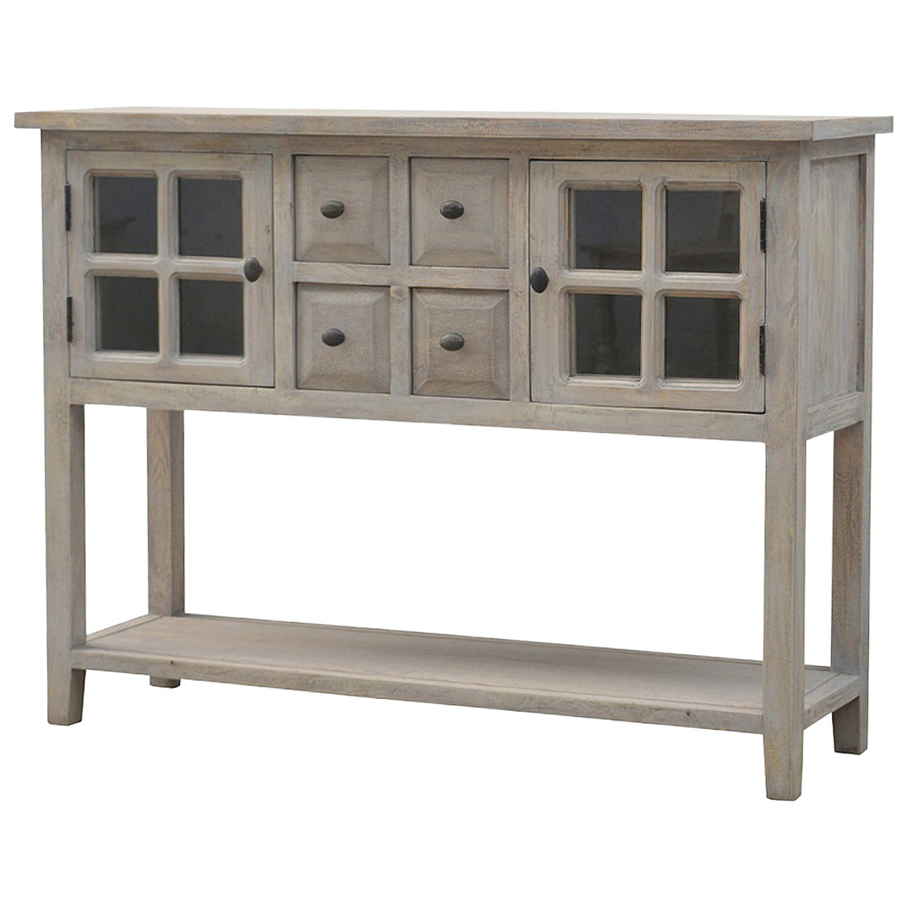 Stone Washed Glazed Console Table