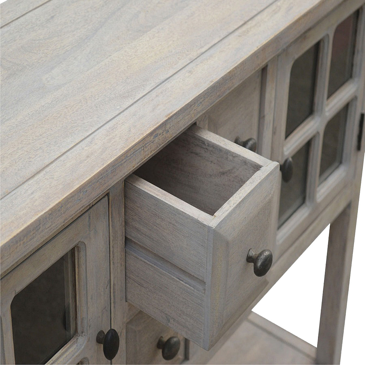 Stone Washed Glazed Console Table