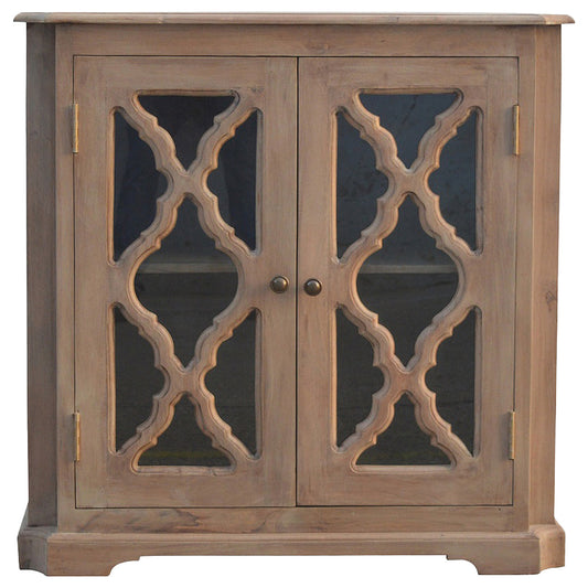 Wooden Carved Glazed Sideboard