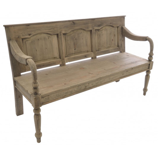 Mahogany Bench With Back