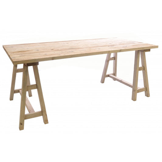 Wooden Trestle Dining Table