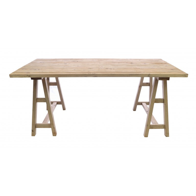 Wooden Trestle Dining Table