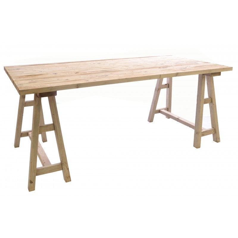 Wooden Trestle Dining Table